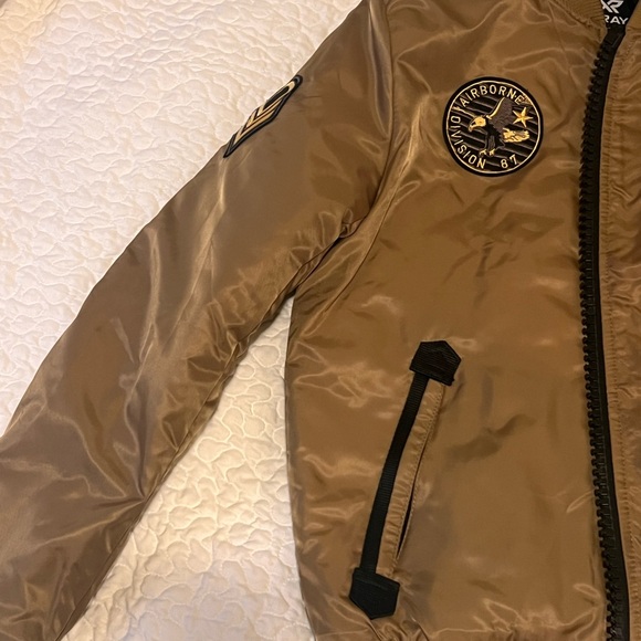 Men's Brown Bomber Jacket - Picture 3 of 9